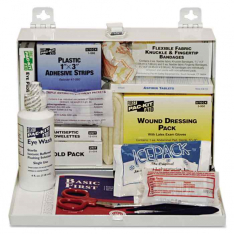 FIRST AID ONLY 6100, 25 PERSON STEEL FIRST-AID KIT W/EYEWASH